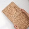 Gertrude Water Hyacinth Woven Wicker Square Cat Bed Cave - 13" x 13" x 13" - For Small and Medium Cat Breeds and Chihuahua